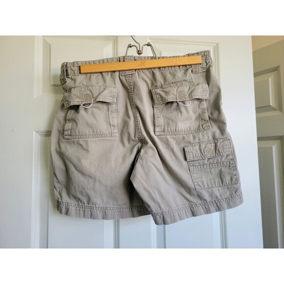 OUTDOOR LIFE Men's Khaki Cargo Shorts Size 34 Used Condition - See Photos - Picture 2 of 7
